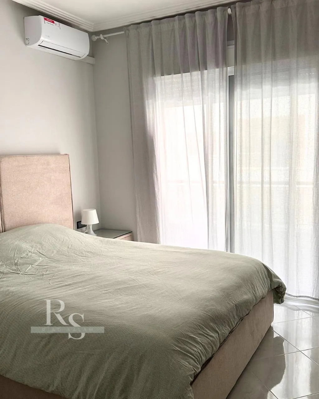 Balcony with view of Tangier